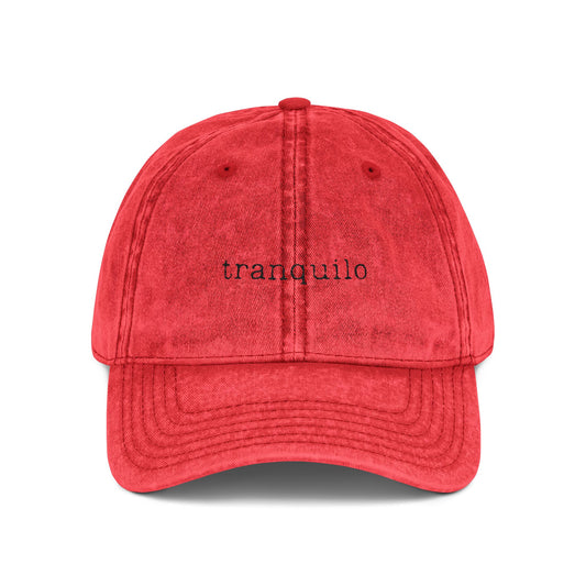 "Tranquilo" - Vintage Embroidered Cap
