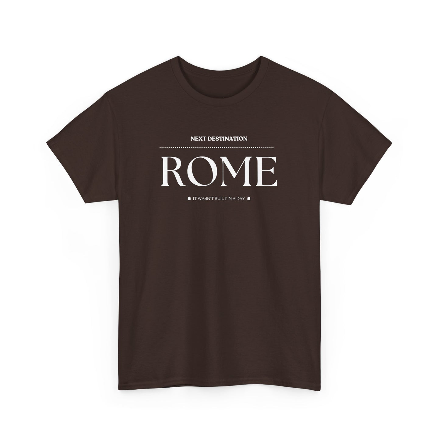 Rome - "It wasn't built in a Day" Unisex Cotton T-shirt