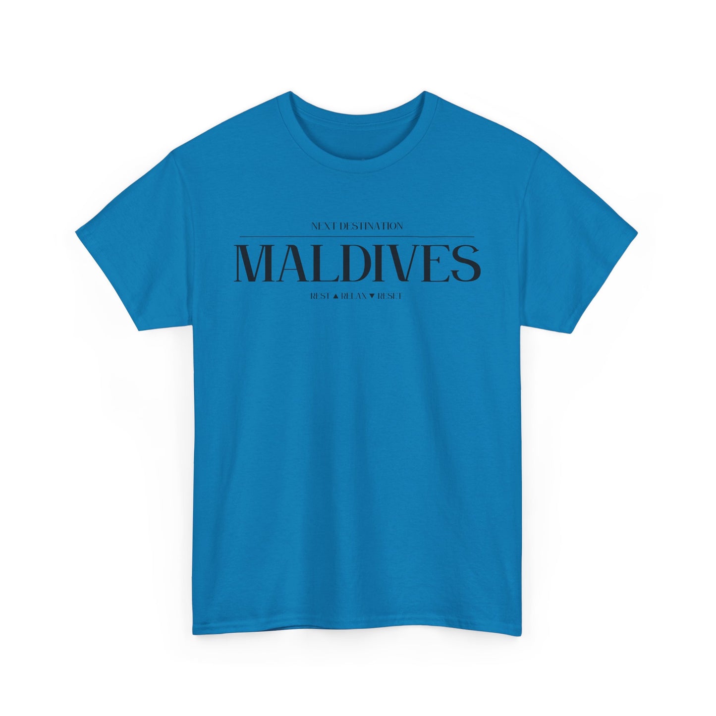 Maldives - "Rest . Relax . Reset" Unisex Cotton T-shirt