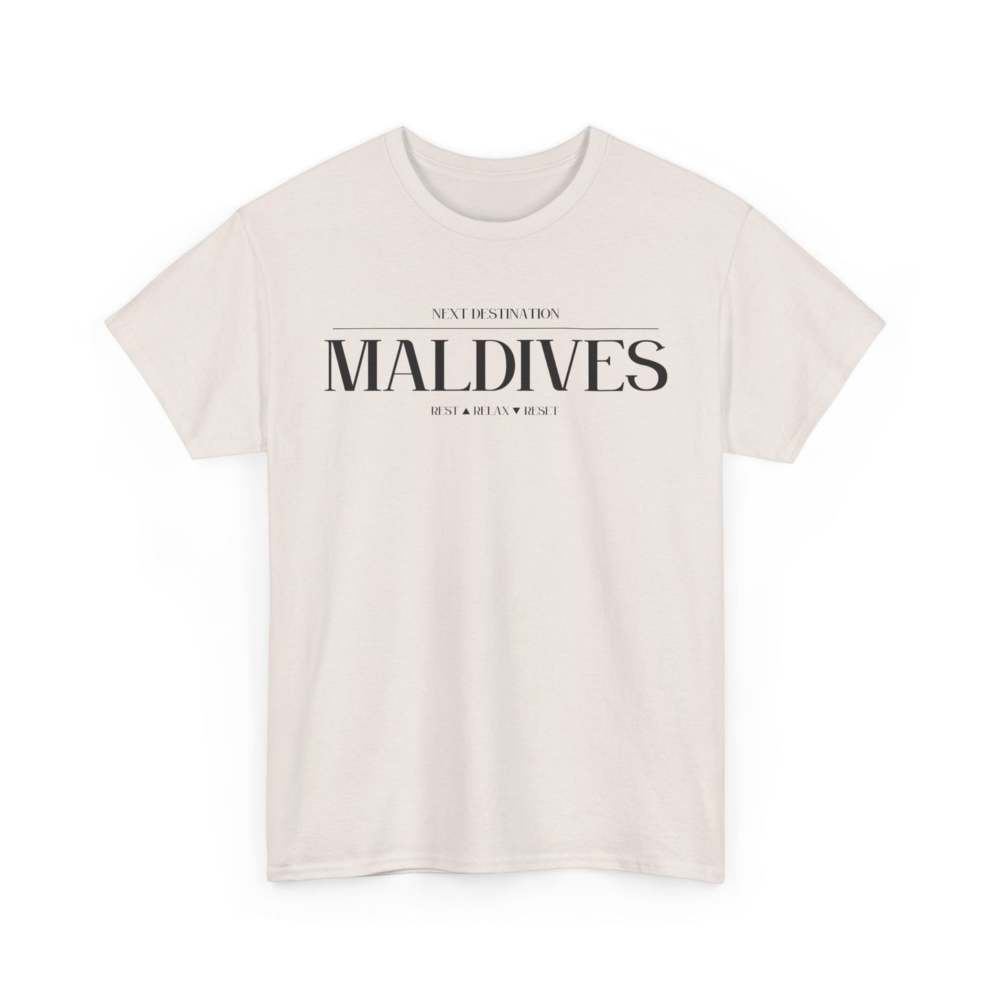 Maldives - "Rest . Relax . Reset" Unisex Cotton T-shirt