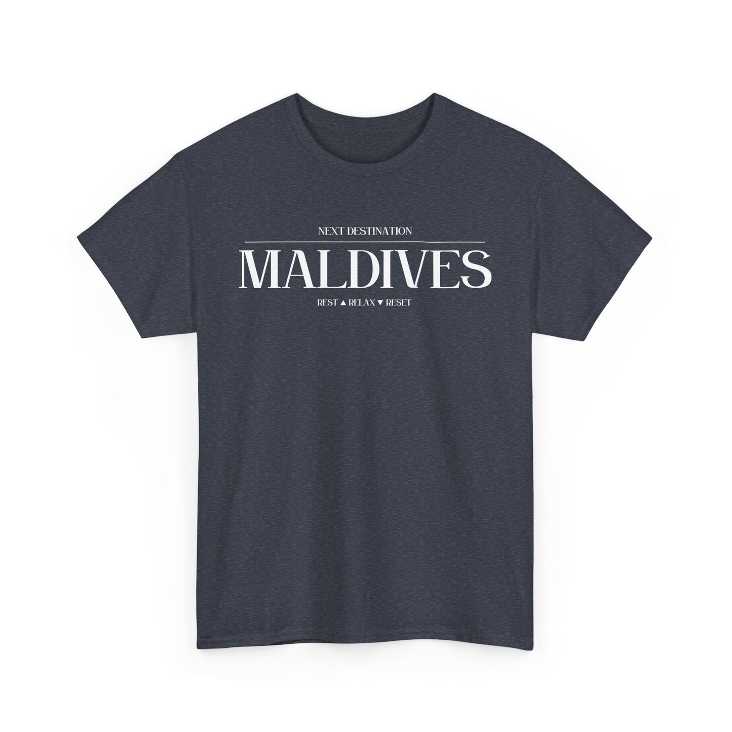 Maldives - "Rest . Relax . Reset" Unisex Cotton T-shirt