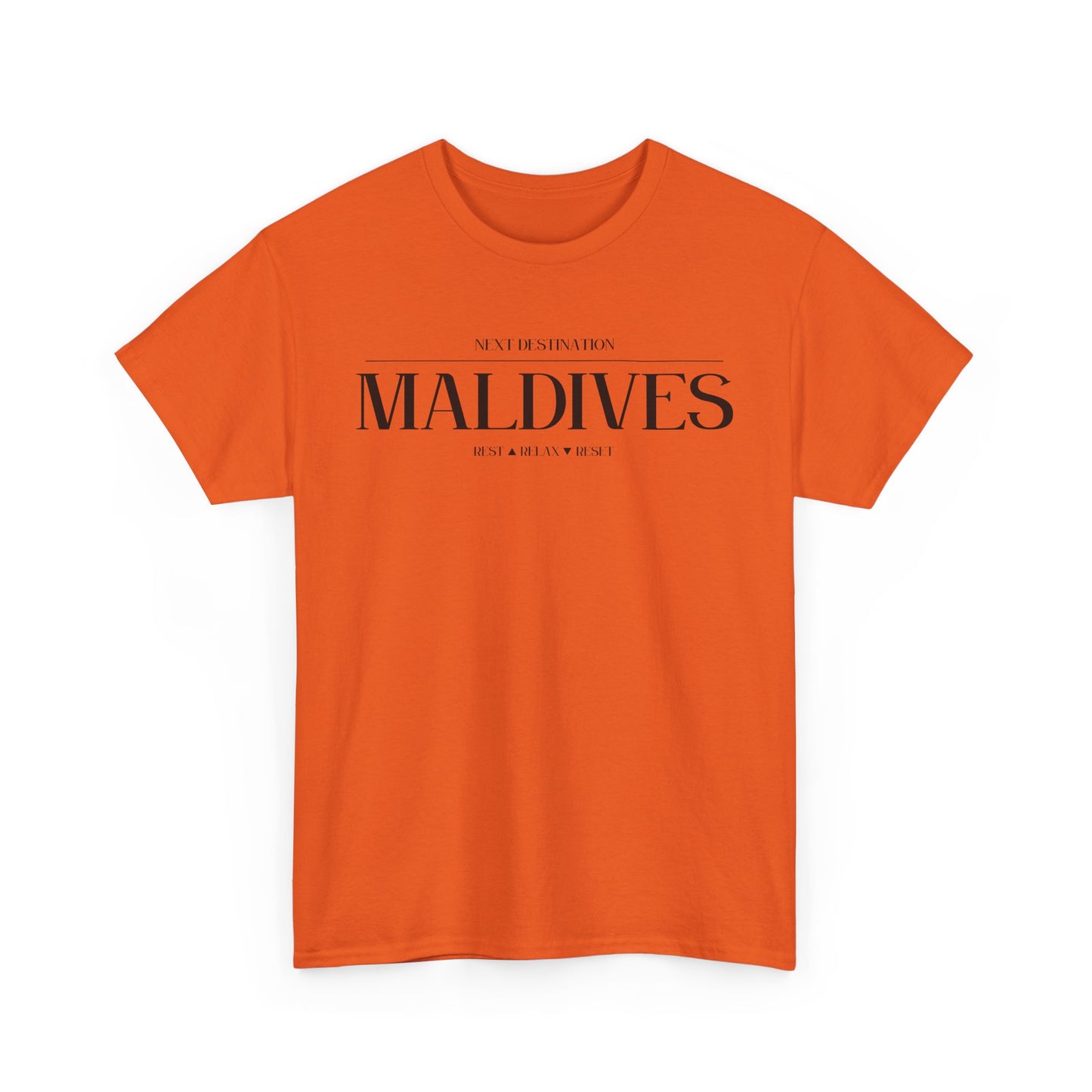 Maldives - "Rest . Relax . Reset" Unisex Cotton T-shirt