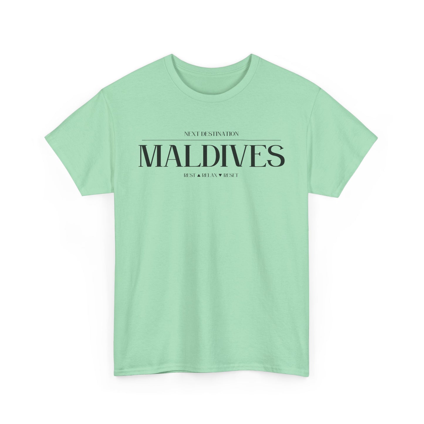 Maldives - "Rest . Relax . Reset" Unisex Cotton T-shirt