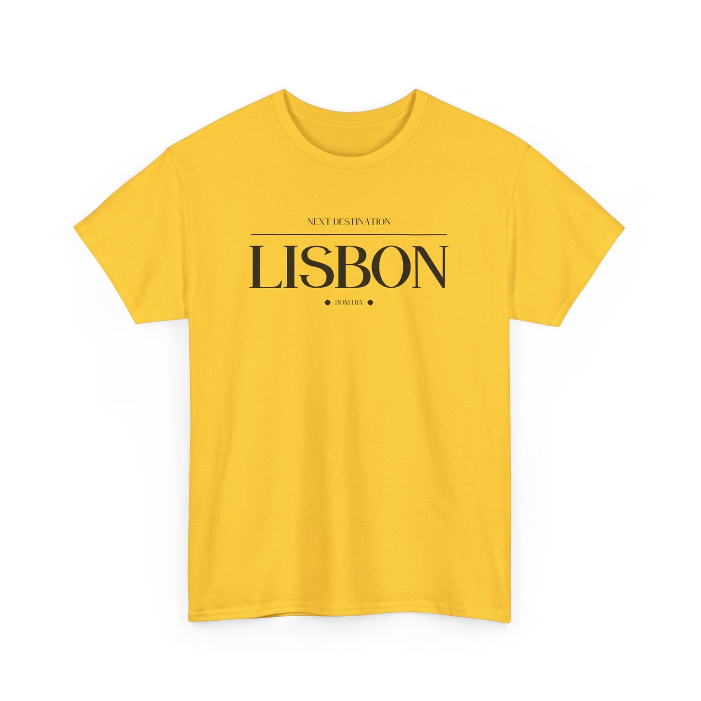 Lisbon - "Bom Dia" Unisex Cotton T-shirt