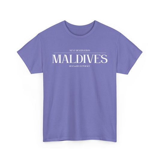 Maldives - "Rest . Relax . Reset" Unisex Cotton T-shirt