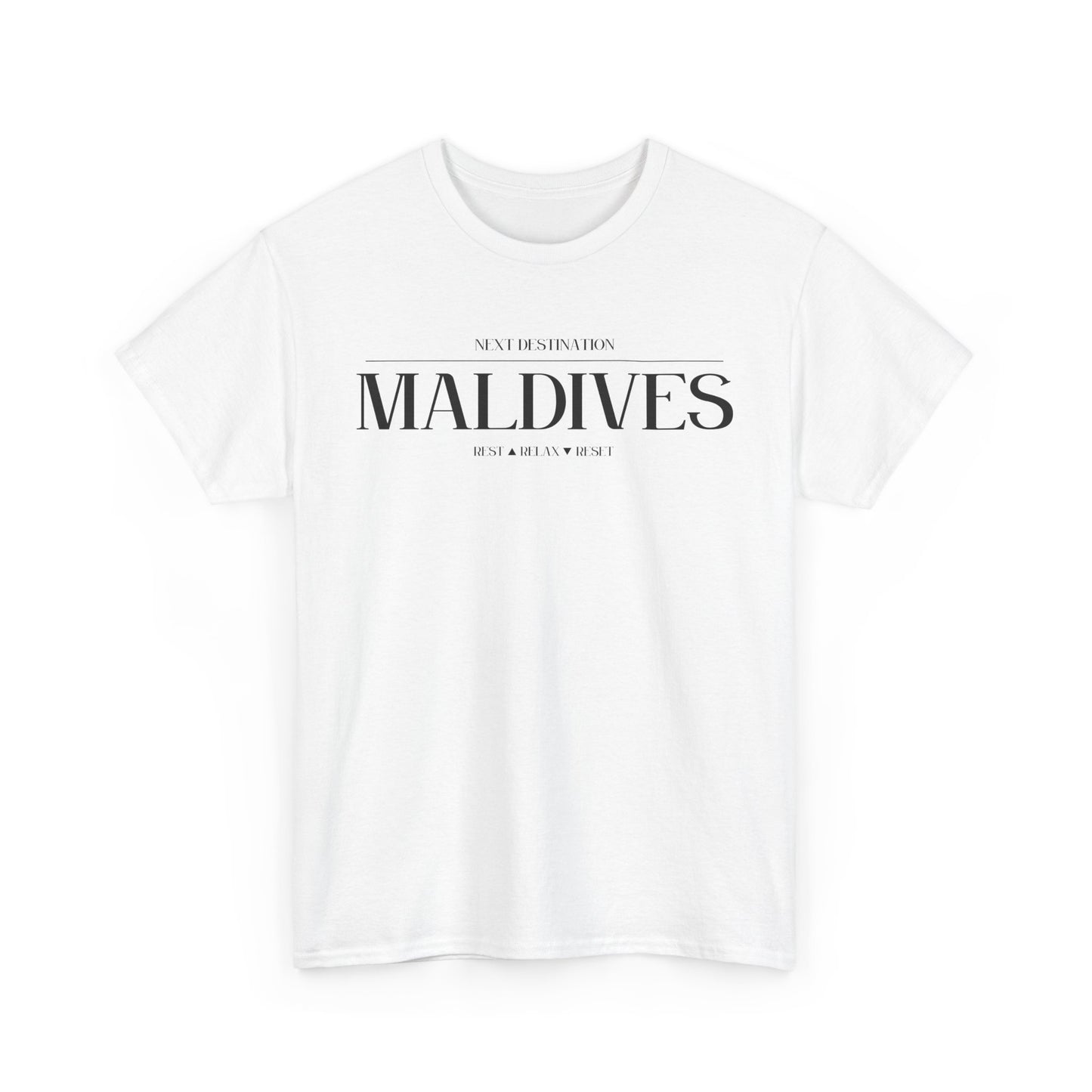 Maldives - "Rest . Relax . Reset" Unisex Cotton T-shirt