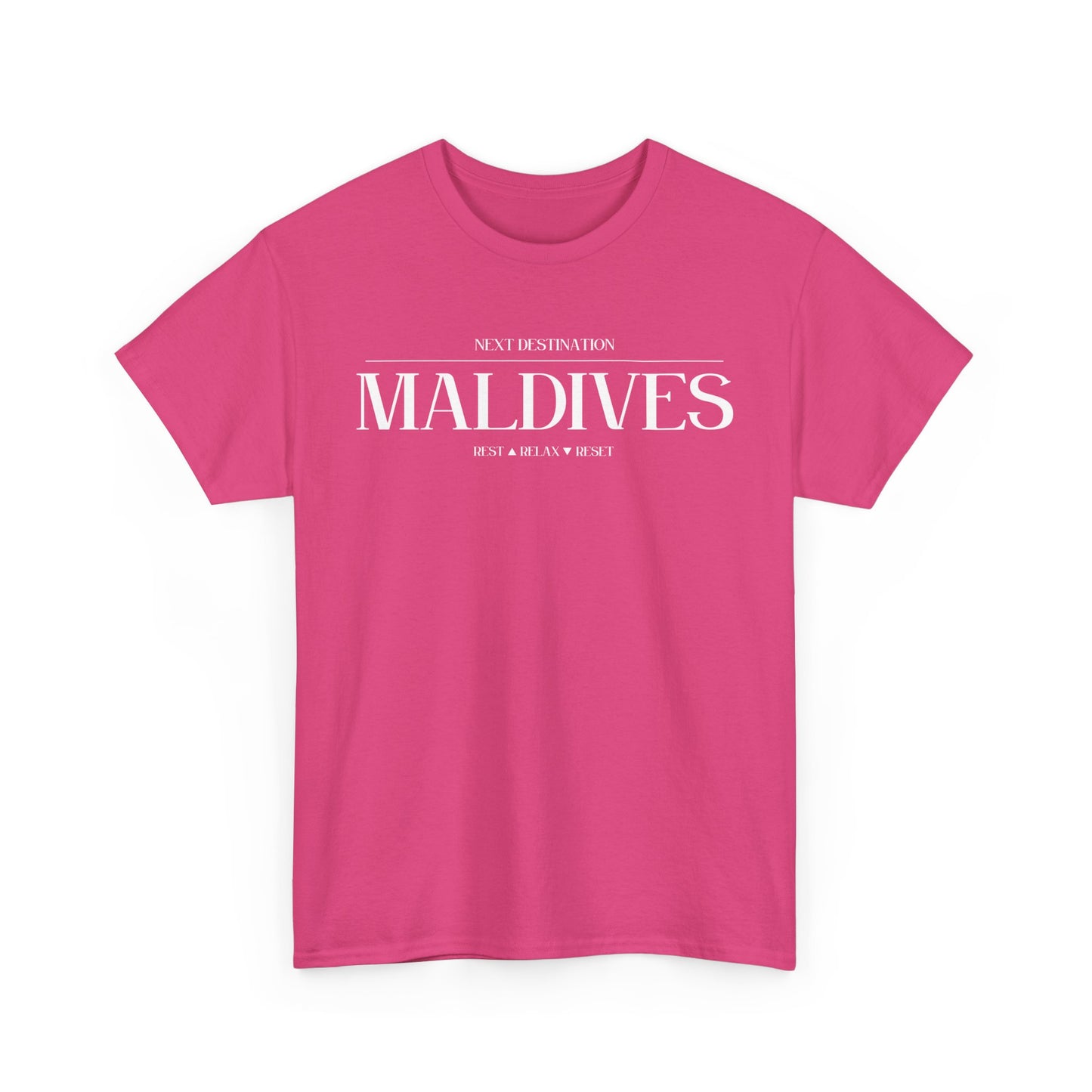 Maldives - "Rest . Relax . Reset" Unisex Cotton T-shirt