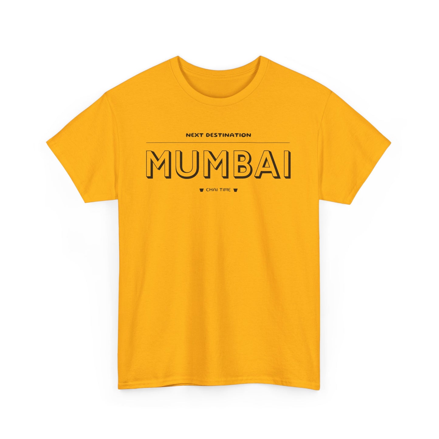 Mumbai - "Chai Time" Unisex Cotton T-shirt