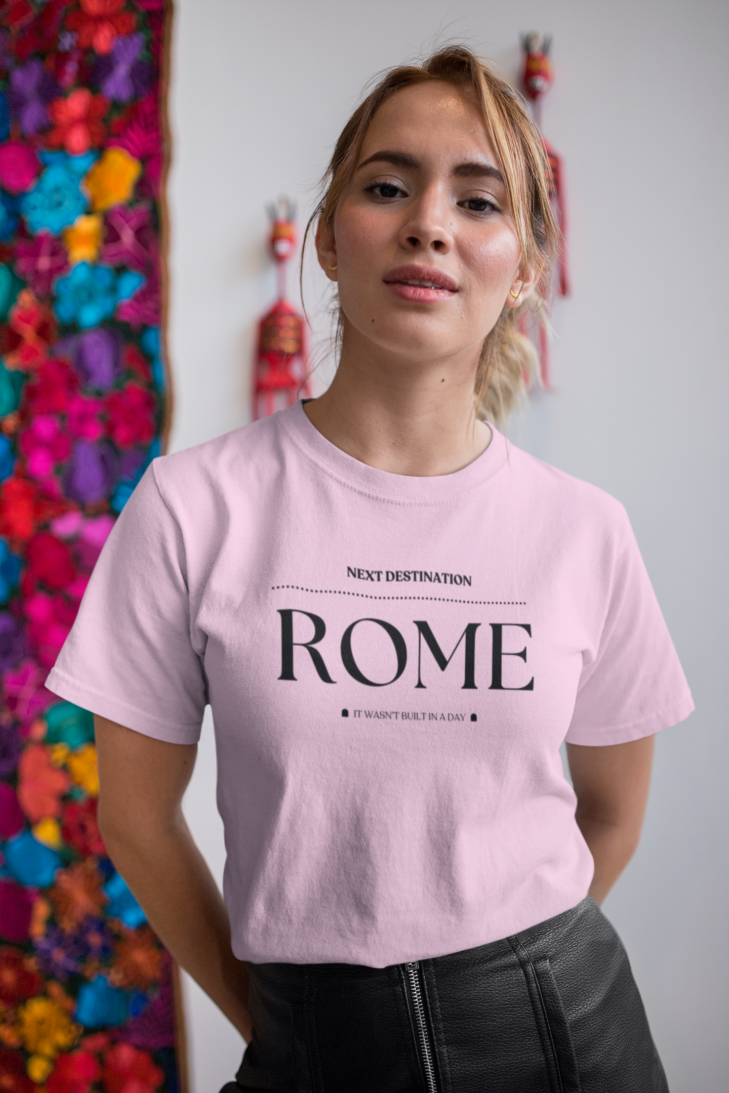 Rome - "It wasn't built in a Day" Unisex Cotton T-shirt