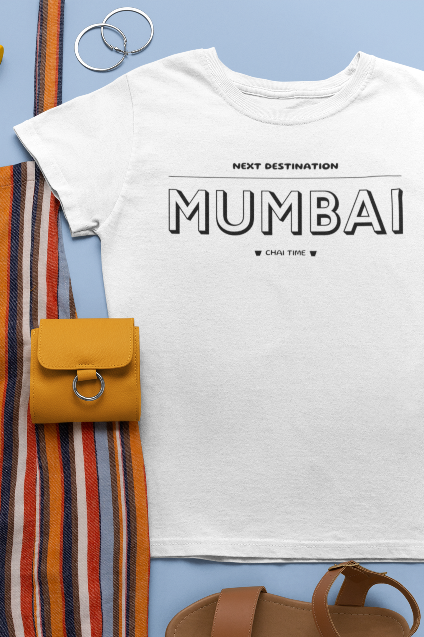Mumbai - "Chai Time" Unisex Cotton T-shirt