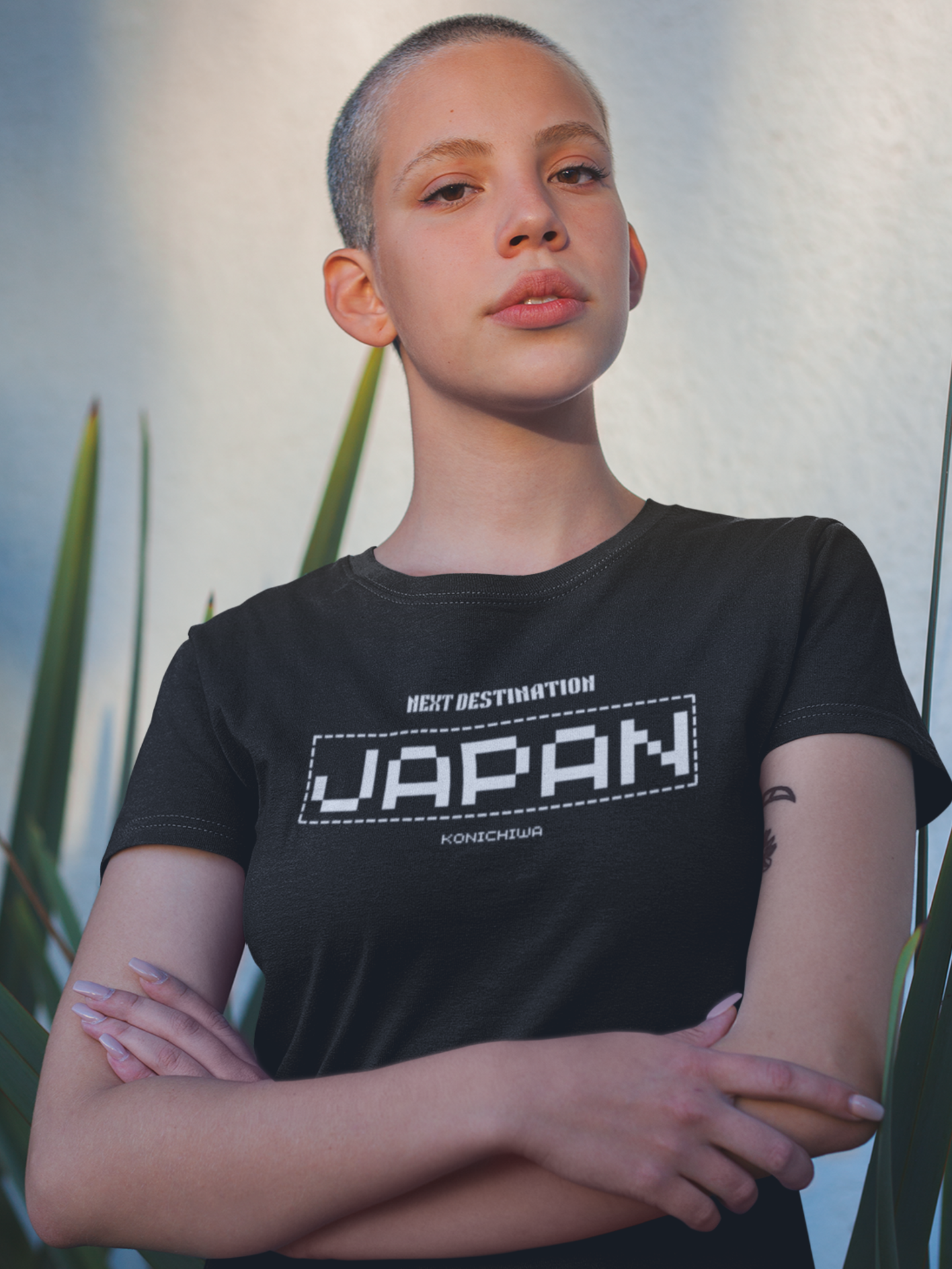 Japan - "Konichiwa" Unisex Cotton T-shirt