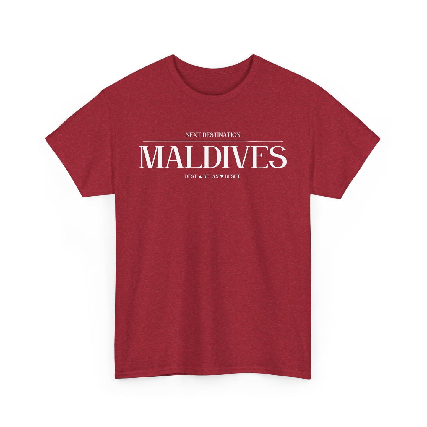 Maldives - "Rest . Relax . Reset" Unisex Cotton T-shirt