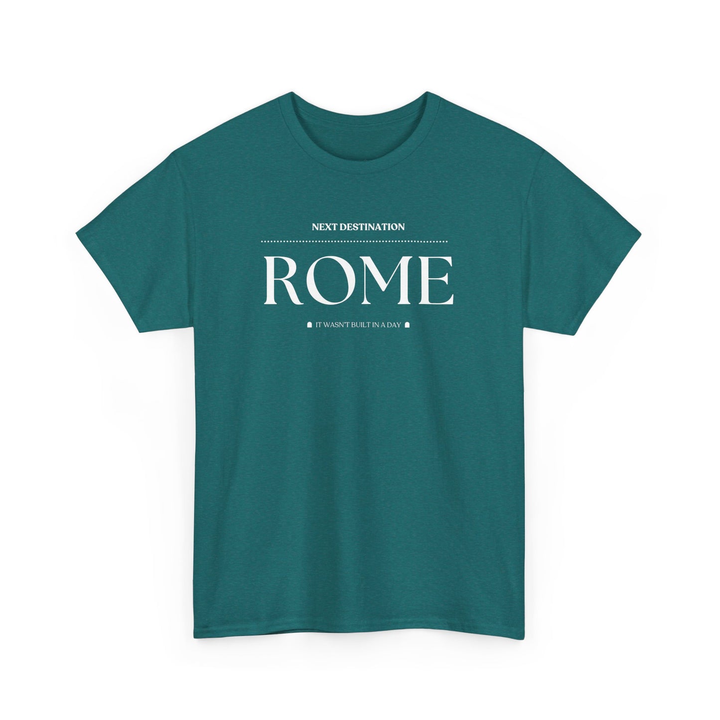 Rome - "It wasn't built in a Day" Unisex Cotton T-shirt