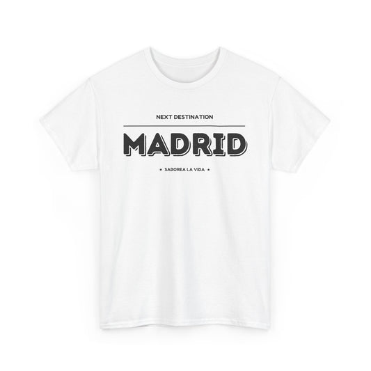 Madrid - "Saborea la Vida" Unisex Cotton T-shirt