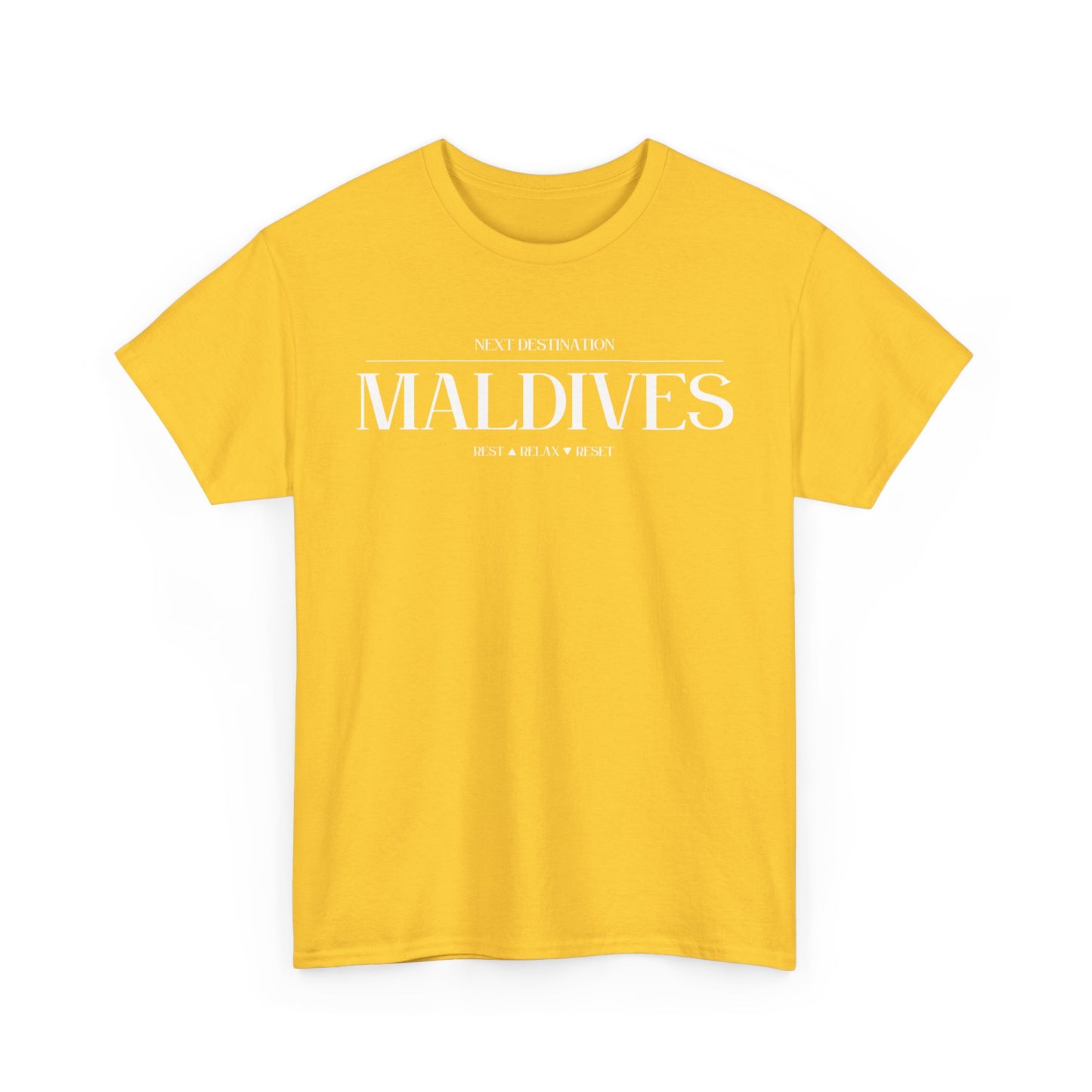 Maldives - "Rest . Relax . Reset" Unisex Cotton T-shirt