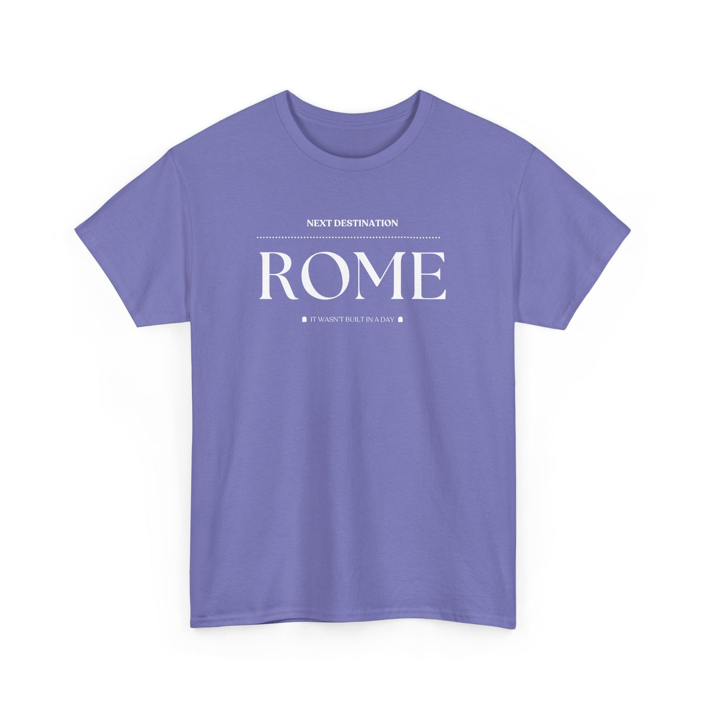 Rome - "It wasn't built in a Day" Unisex Cotton T-shirt
