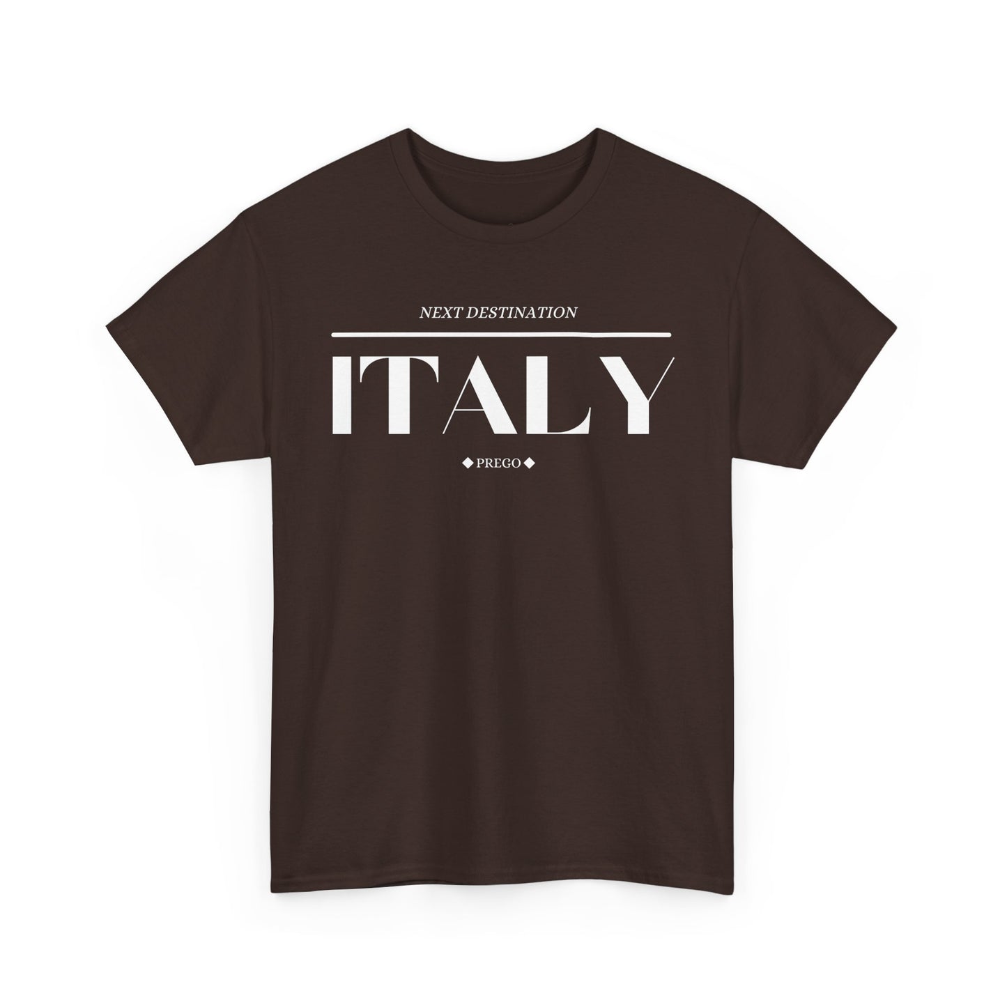 Italy - "Prego" Unisex Cotton T-shirt