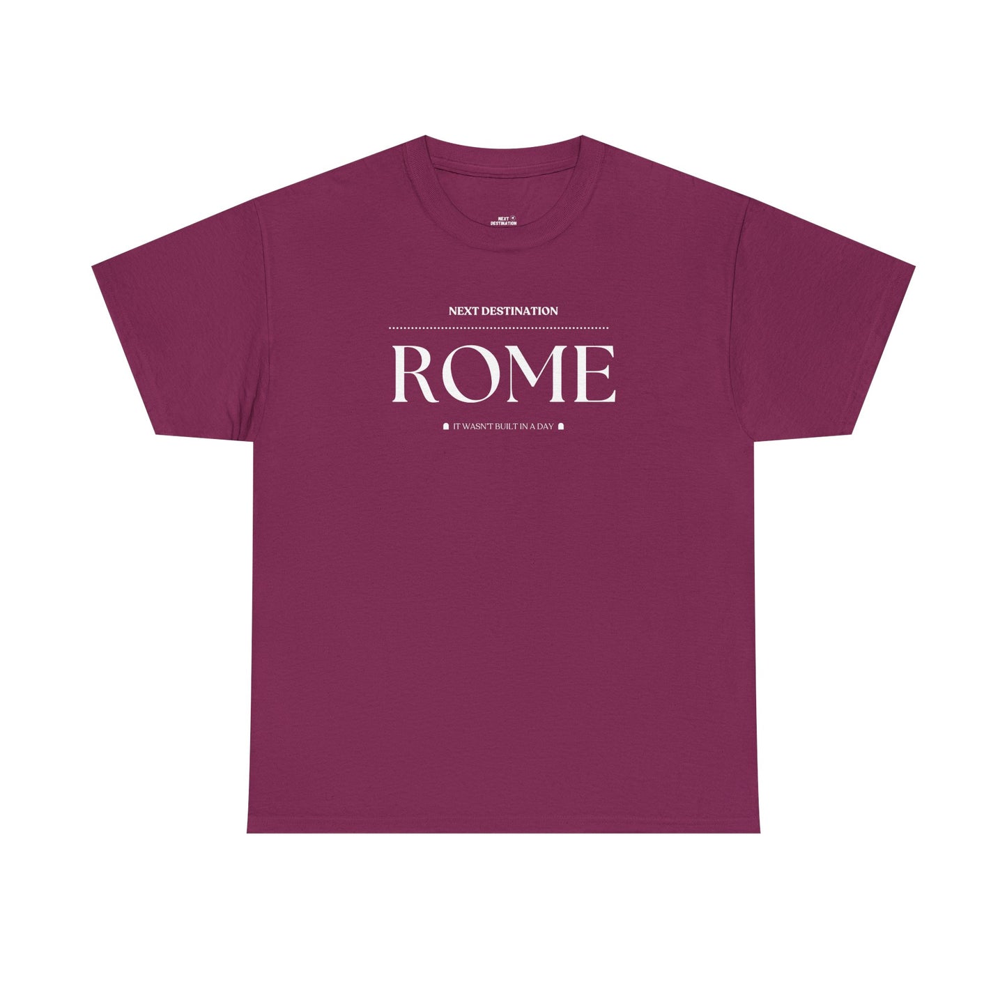 Rome - "It wasn't built in a Day" Unisex Cotton T-shirt