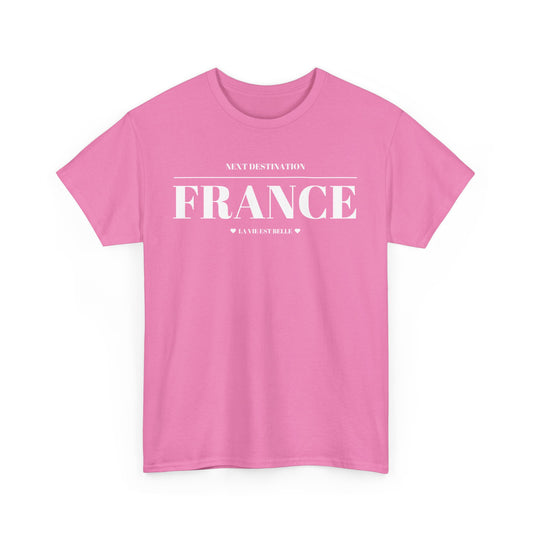 France - "La Vie Est Belle" Unisex Cotton T-shirt