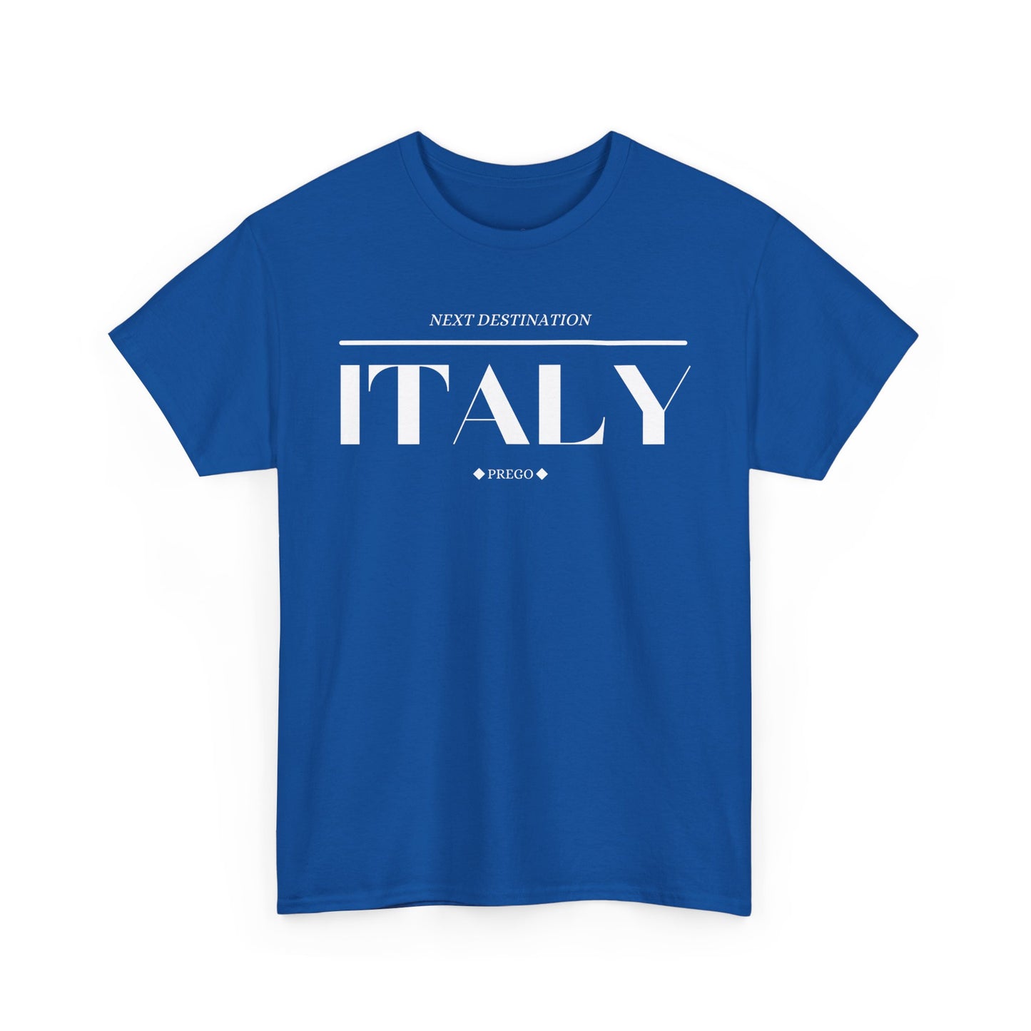 Italy - "Prego" Unisex Cotton T-shirt