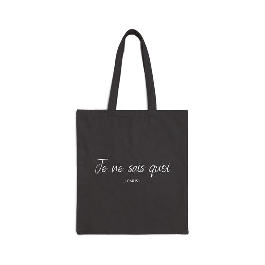Paris - "Je ne sais quoi" Classic Cotton Canvas Tote Bag