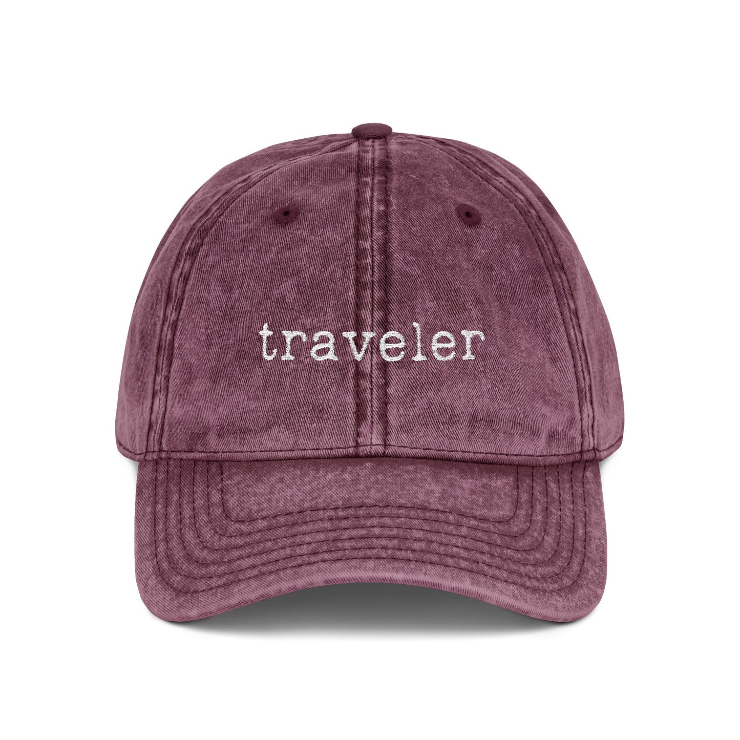 "Traveler" - Vintage Embroidered Cap