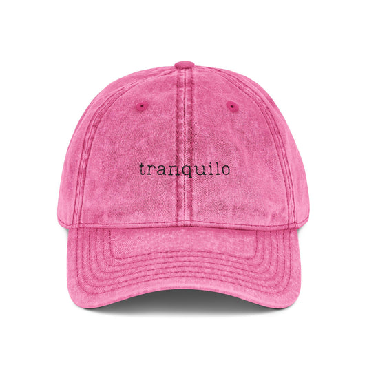 "Tranquilo" - Vintage Embroidered Cap