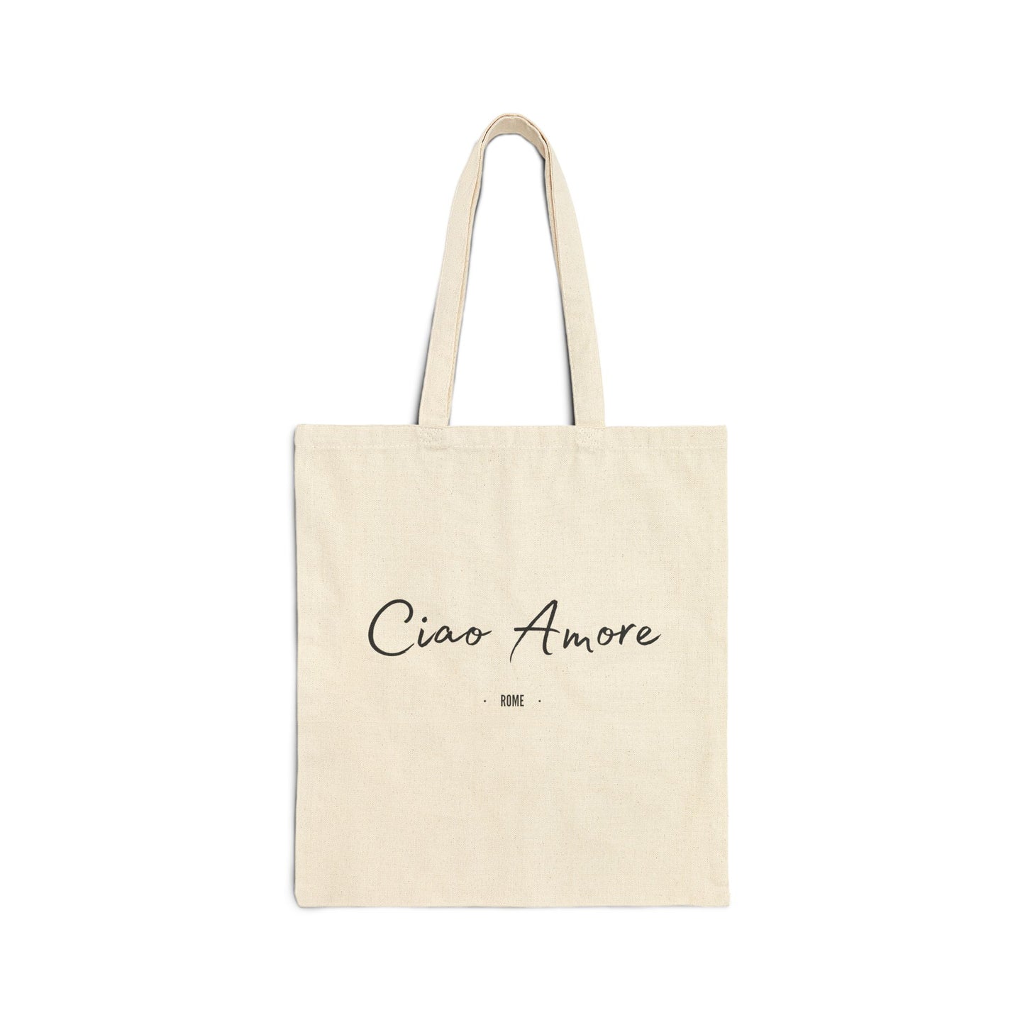 Rome - "Ciao Amore" Cute Cotton Canvas Tote Bag