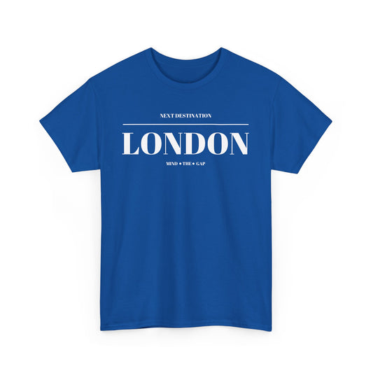 London - "Mind the Gap" Unisex Cotton T-shirt
