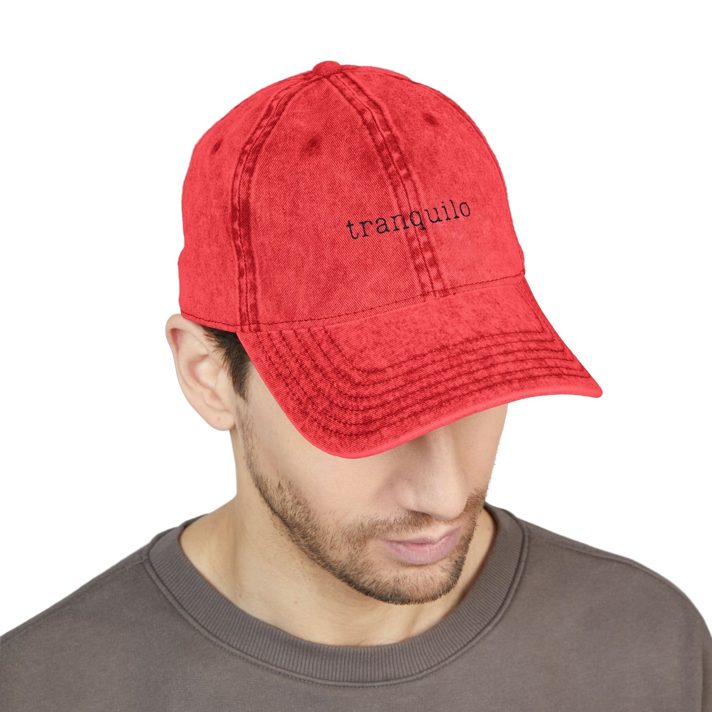 "Tranquilo" - Vintage Embroidered Cap
