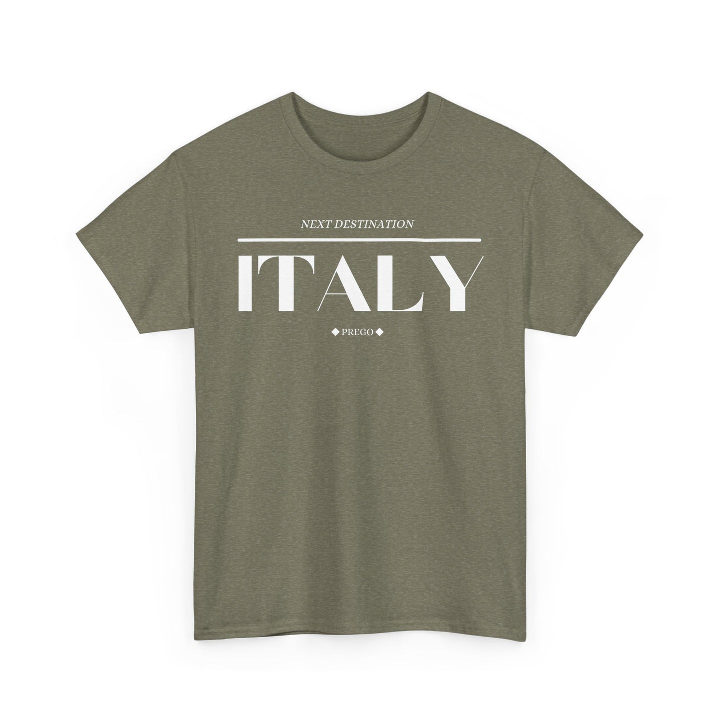 Italy - "Prego" Unisex Cotton T-shirt