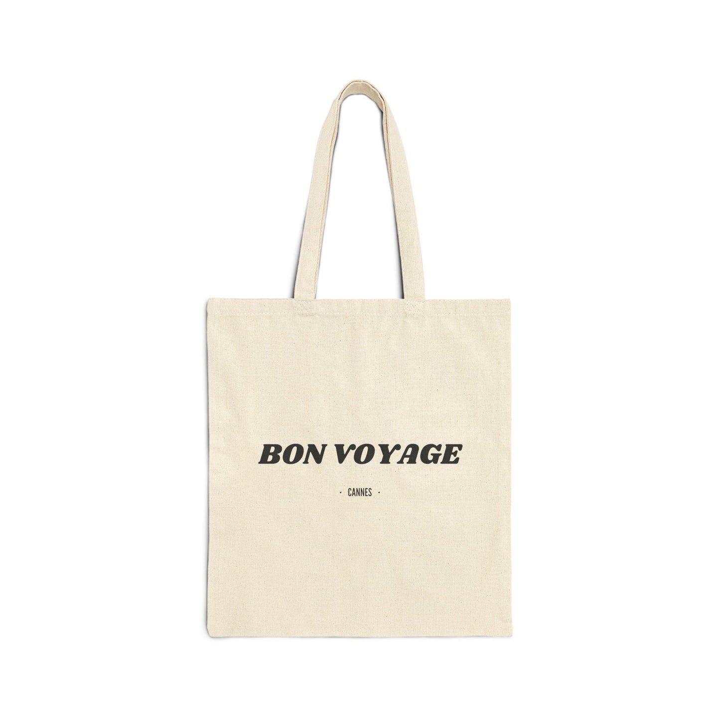 Cannes - "Bon Voyage" Casual Cotton Canvas Tote Bag