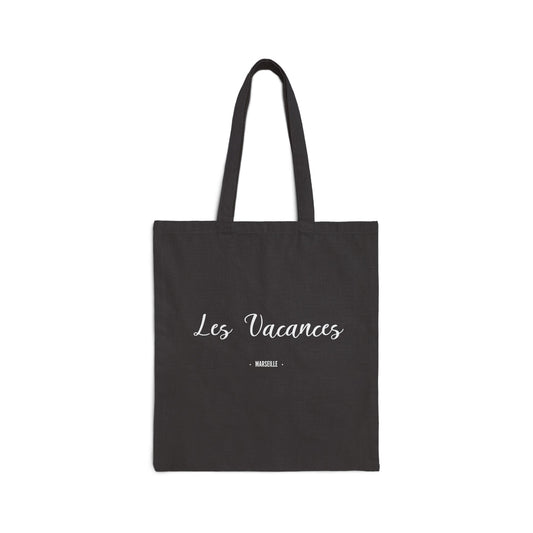 Marseille - "Les Vacances" Stylish Cotton Canvas Tote Bag
