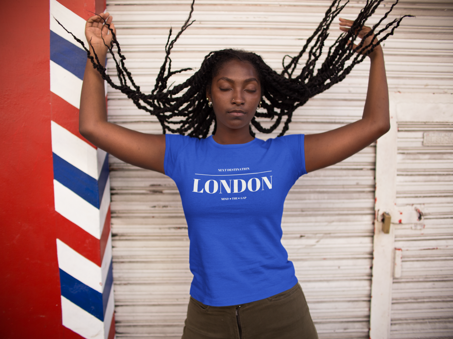 London - "Mind the Gap" Unisex Cotton T-shirt