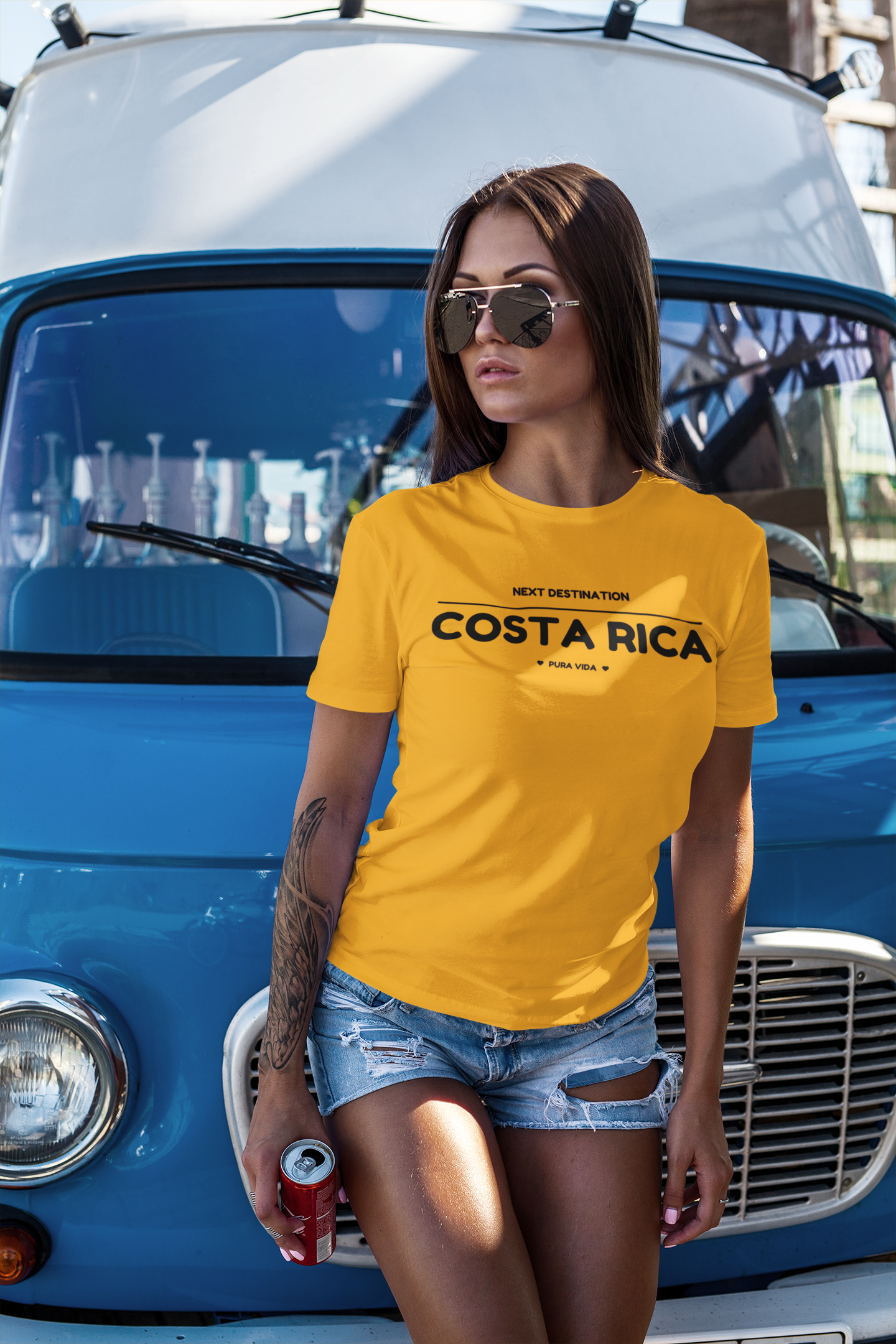 Costa Rica - "Pura Vida" Unisex Cotton T-shirt