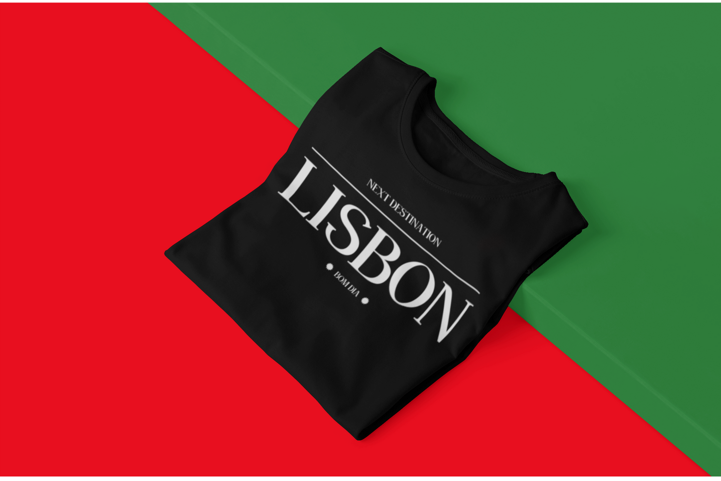Lisbon - "Bom Dia" Unisex Cotton T-shirt