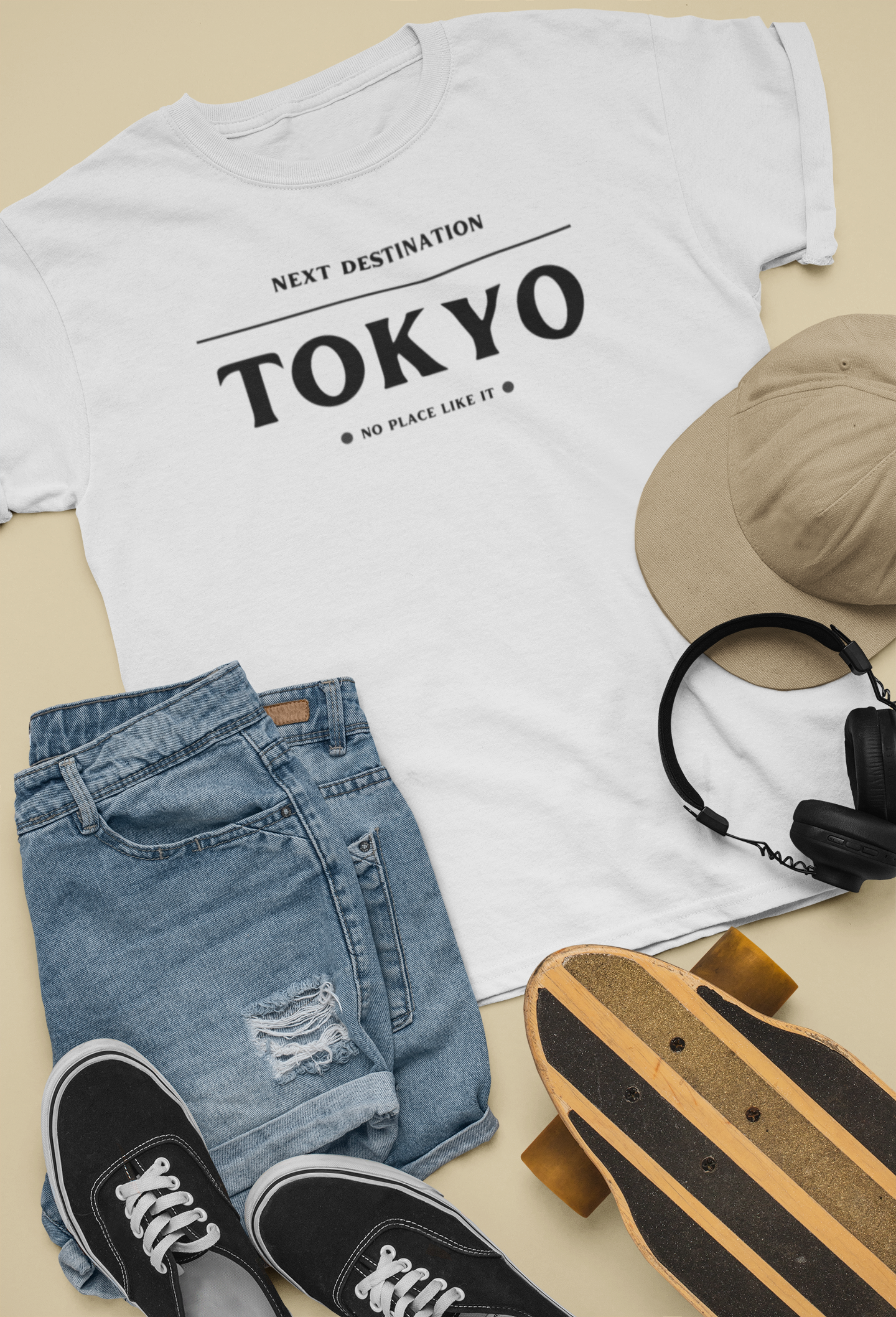 Tokyo - "No Place Like It" Unisex Cotton T-shirt