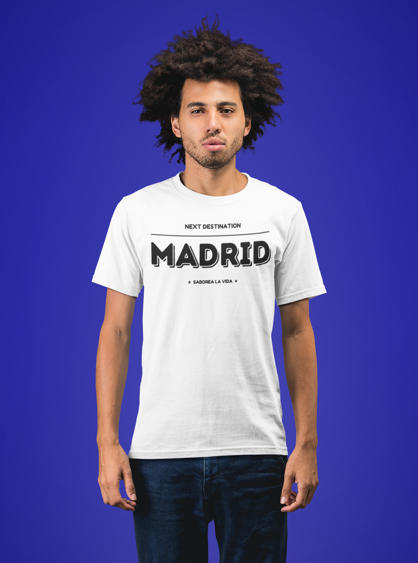 Madrid - "Saborea la Vida" Unisex Cotton T-shirt