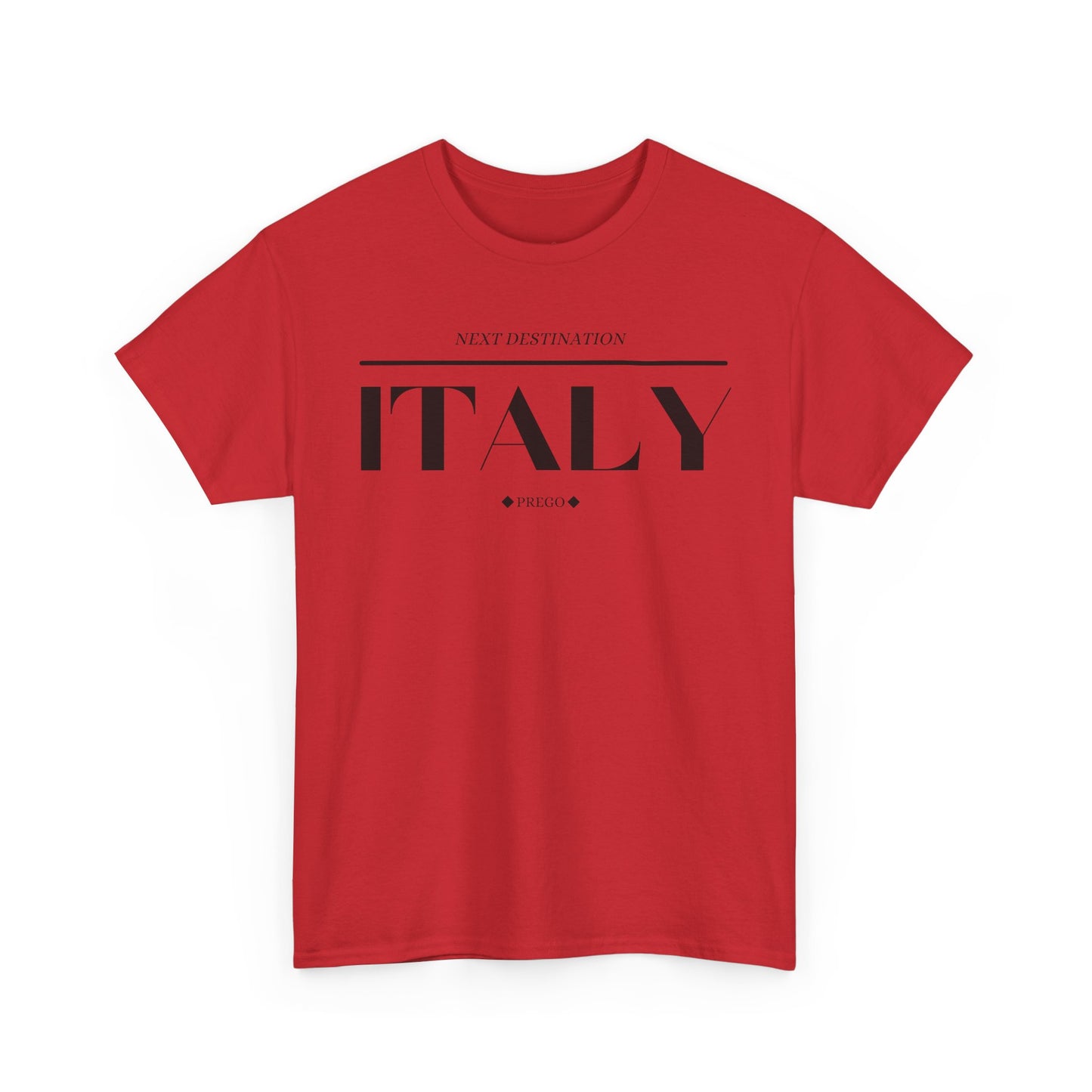 Italy - "Prego" Unisex Cotton T-shirt