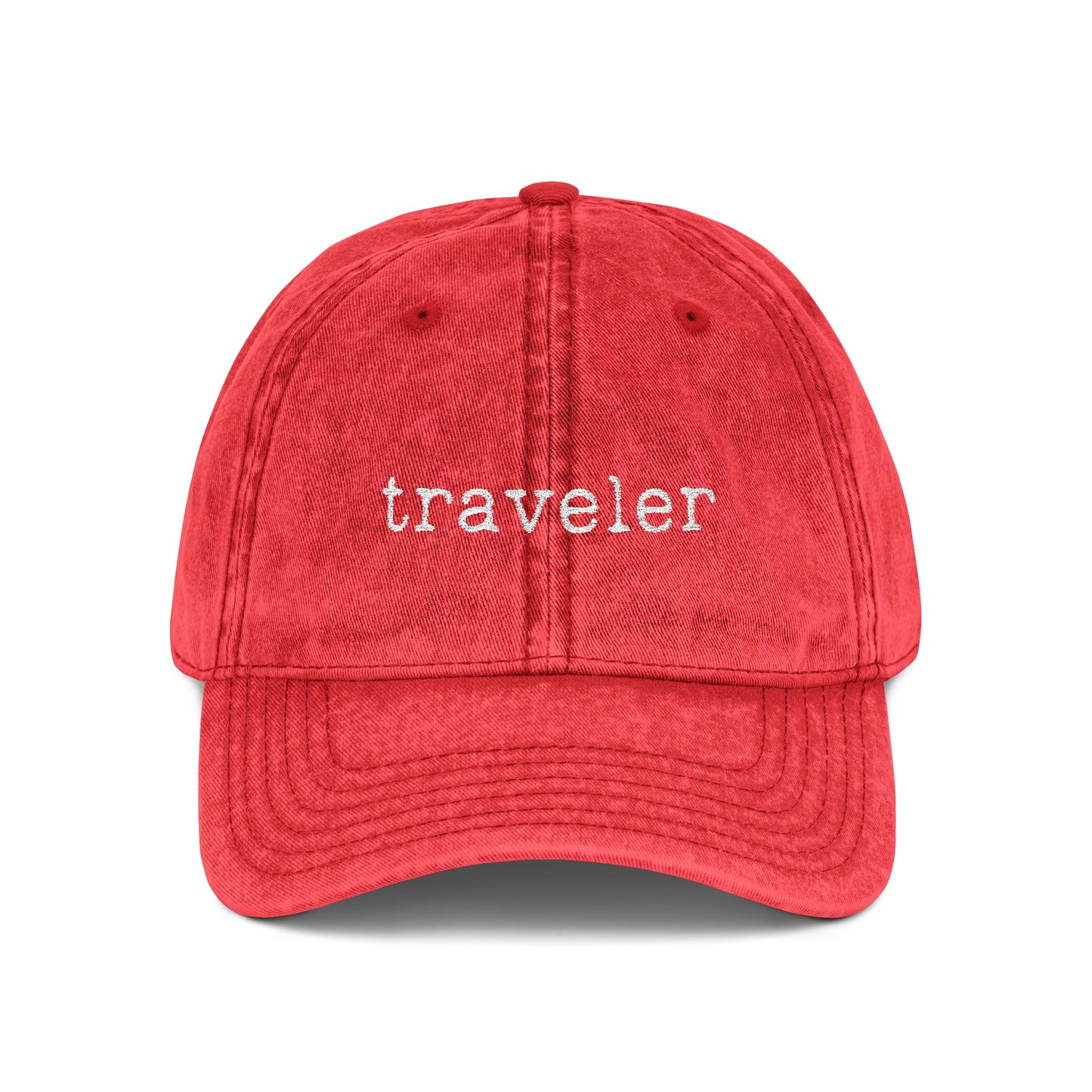 "Traveler" - Vintage Embroidered Cap