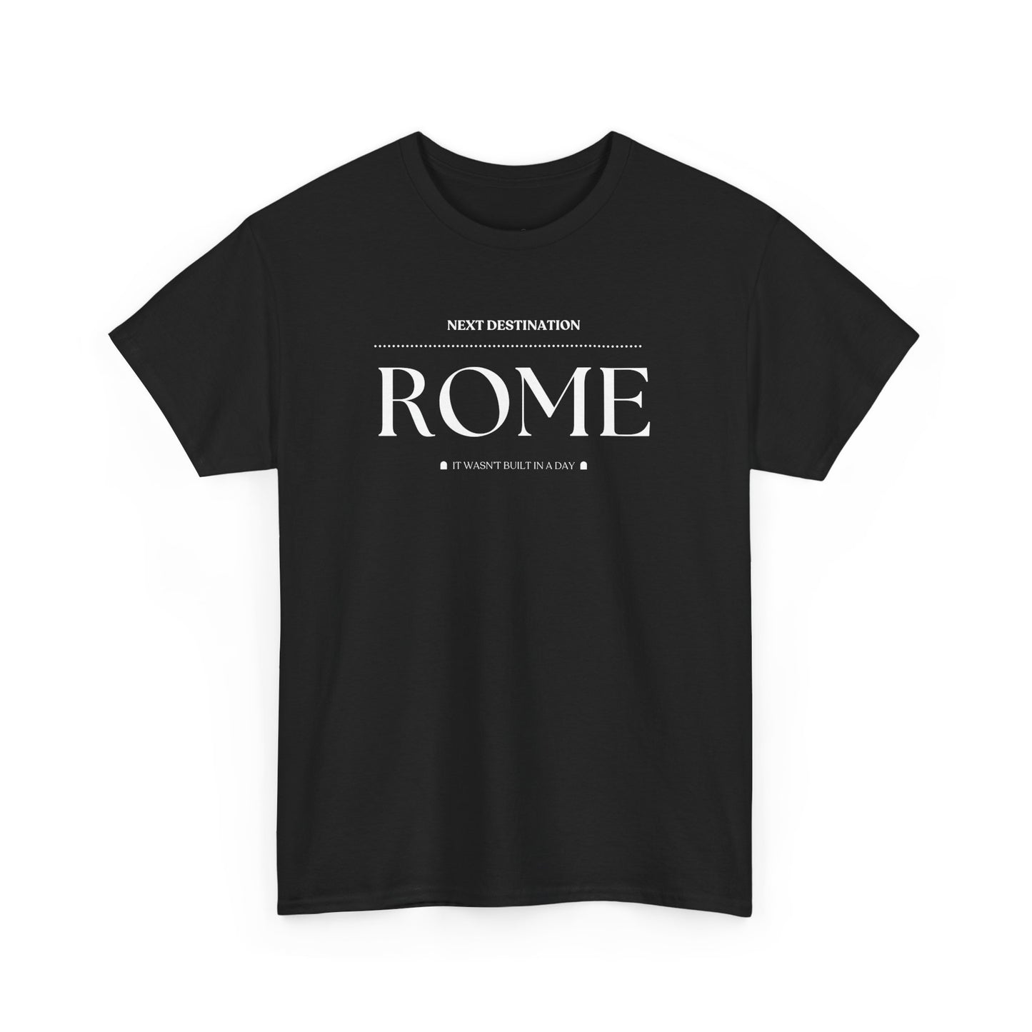 Rome - "It wasn't built in a Day" Unisex Cotton T-shirt