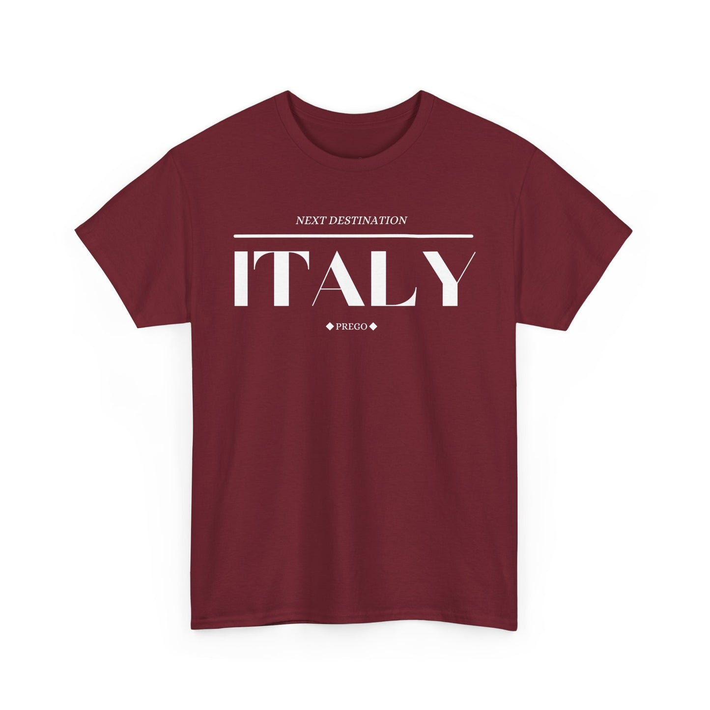 Italy - "Prego" Unisex Cotton T-shirt