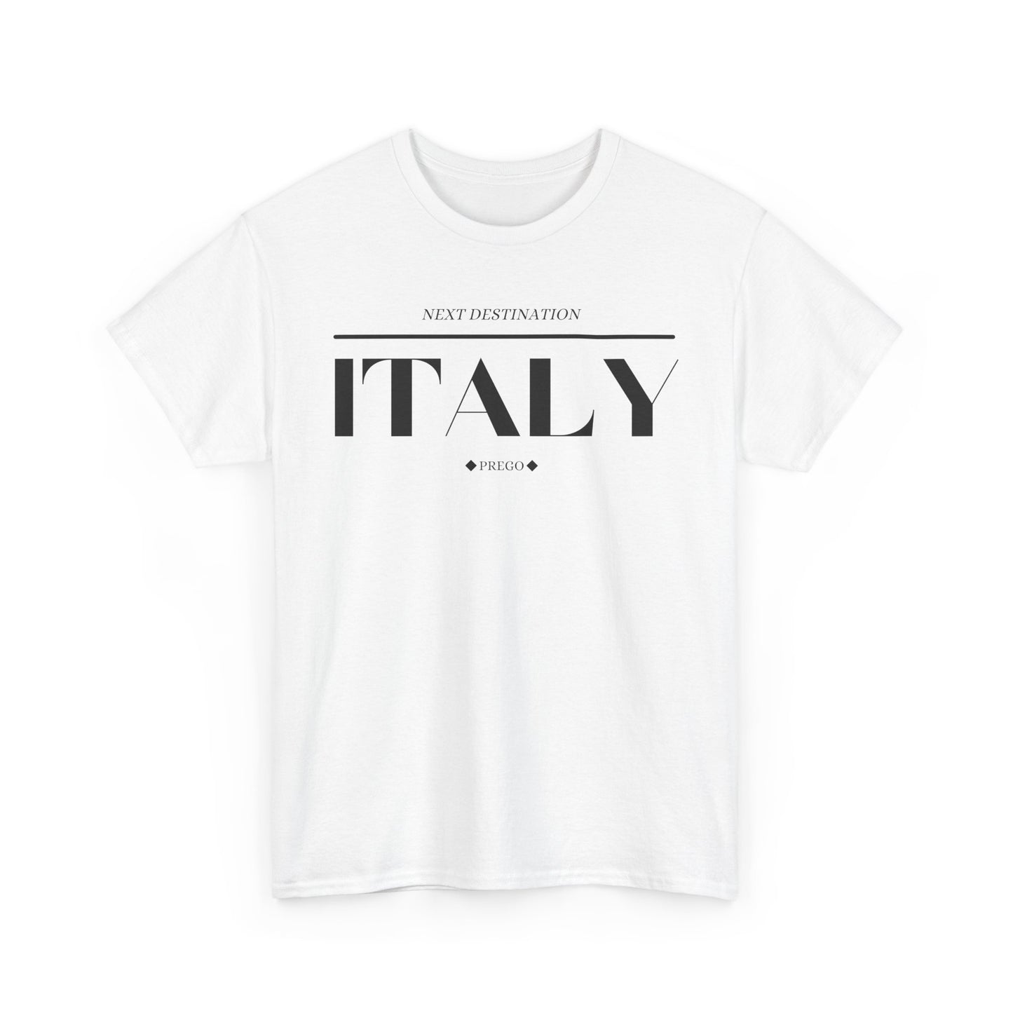 Italy - "Prego" Unisex Cotton T-shirt