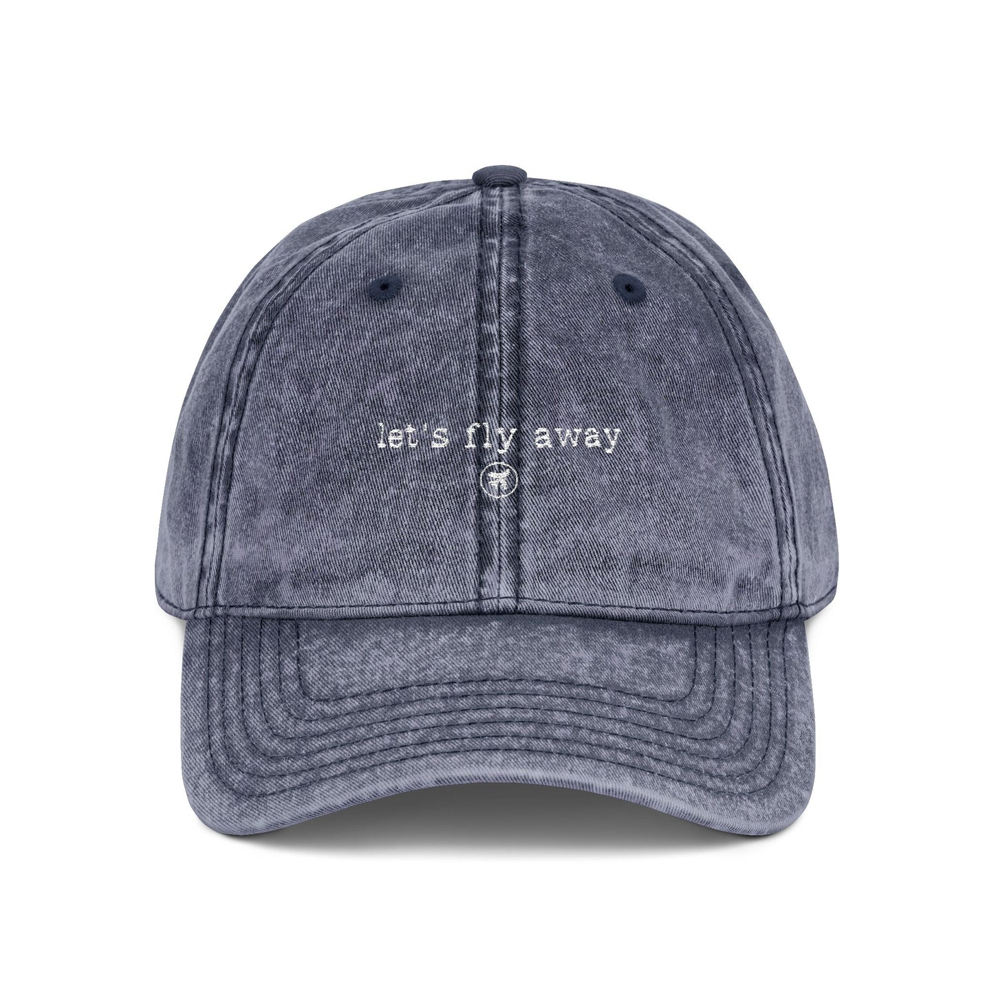 "Let's fly away" - Vintage Embroidered Cap